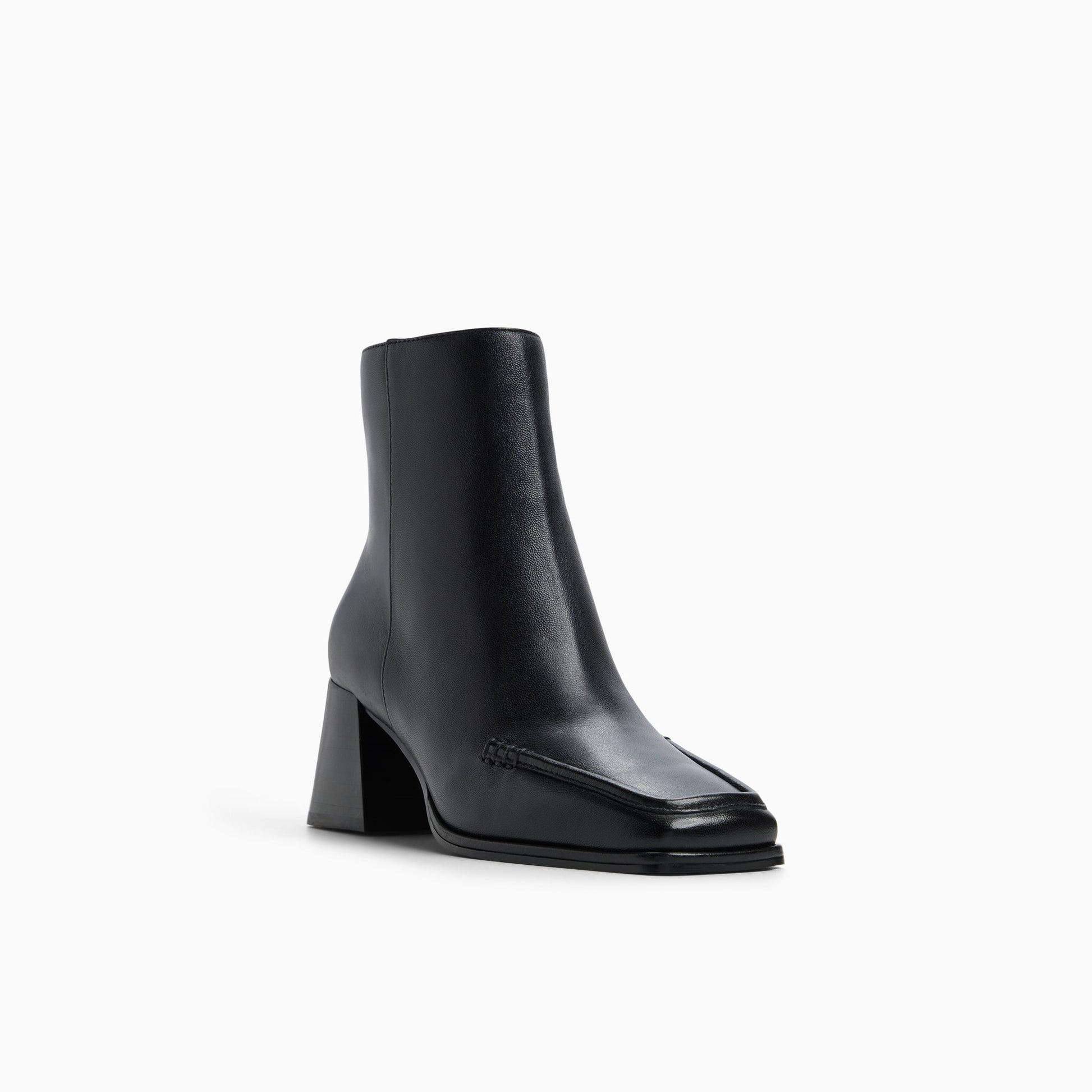 Three-quarter angle of Black Women's Avery Ankle Boot Ankle Boots's back side