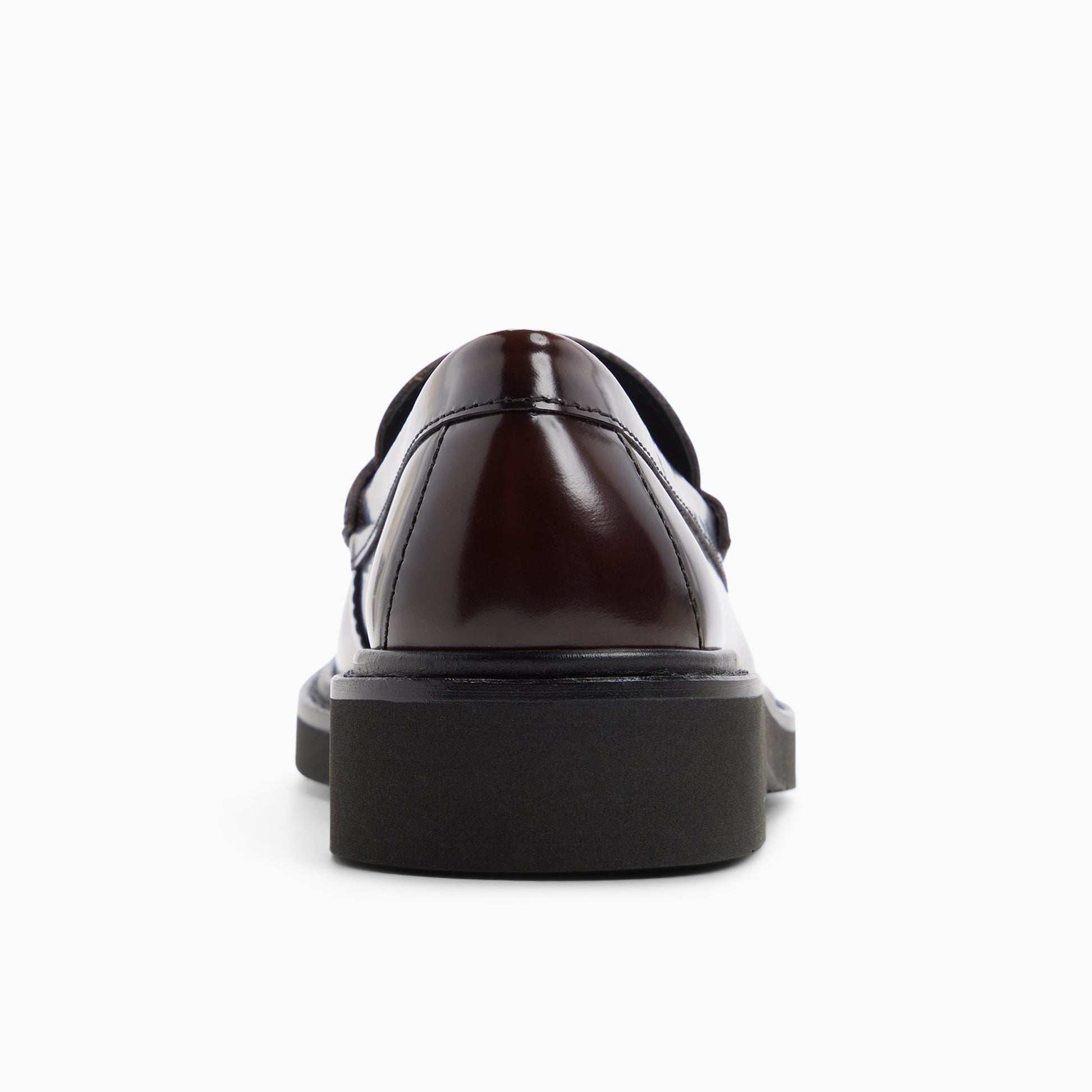 Side view of Wine Womens Grace Penny Loafer Penny Loafers