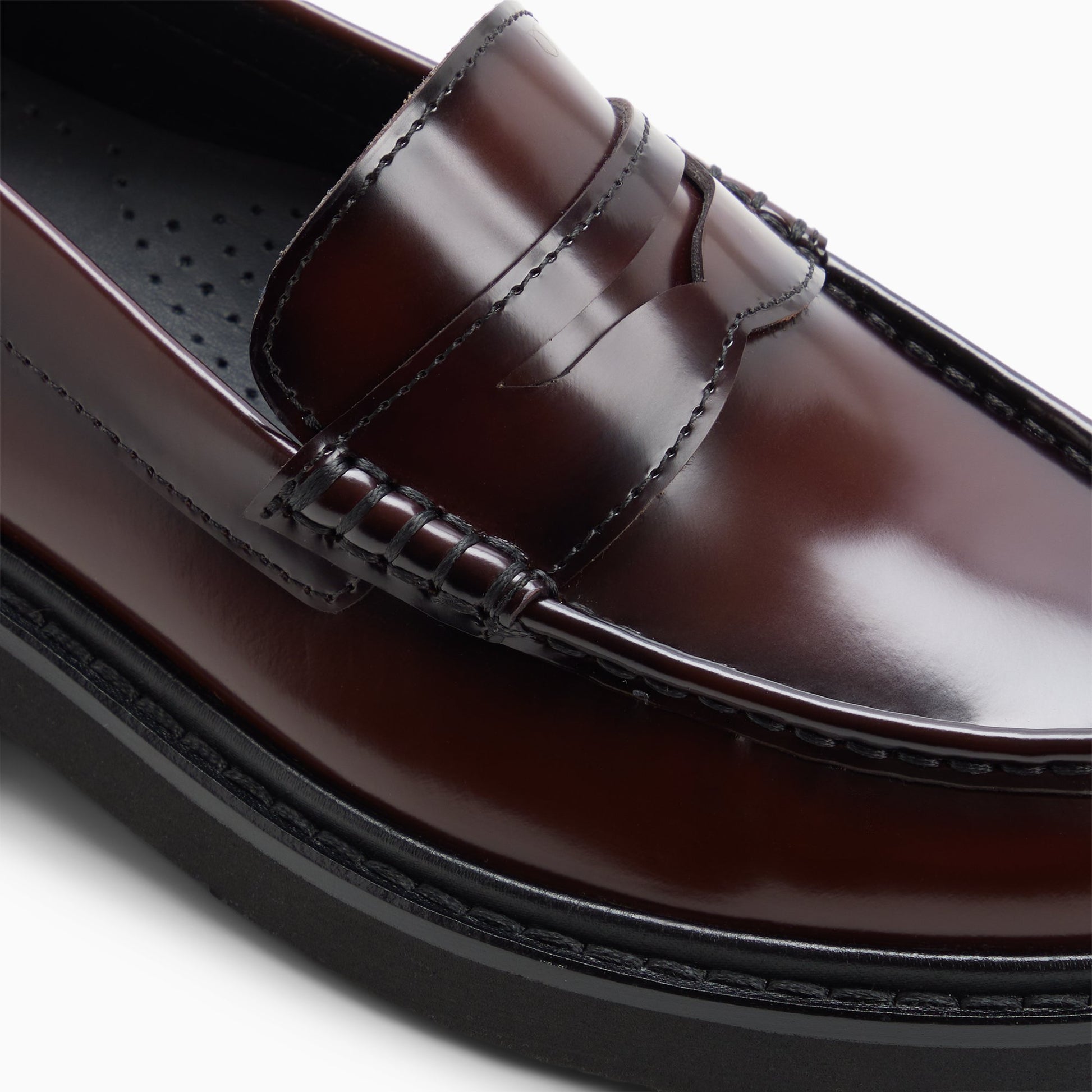Top-down view of the Wine Womens Grace Penny Loafer Penny Loafers