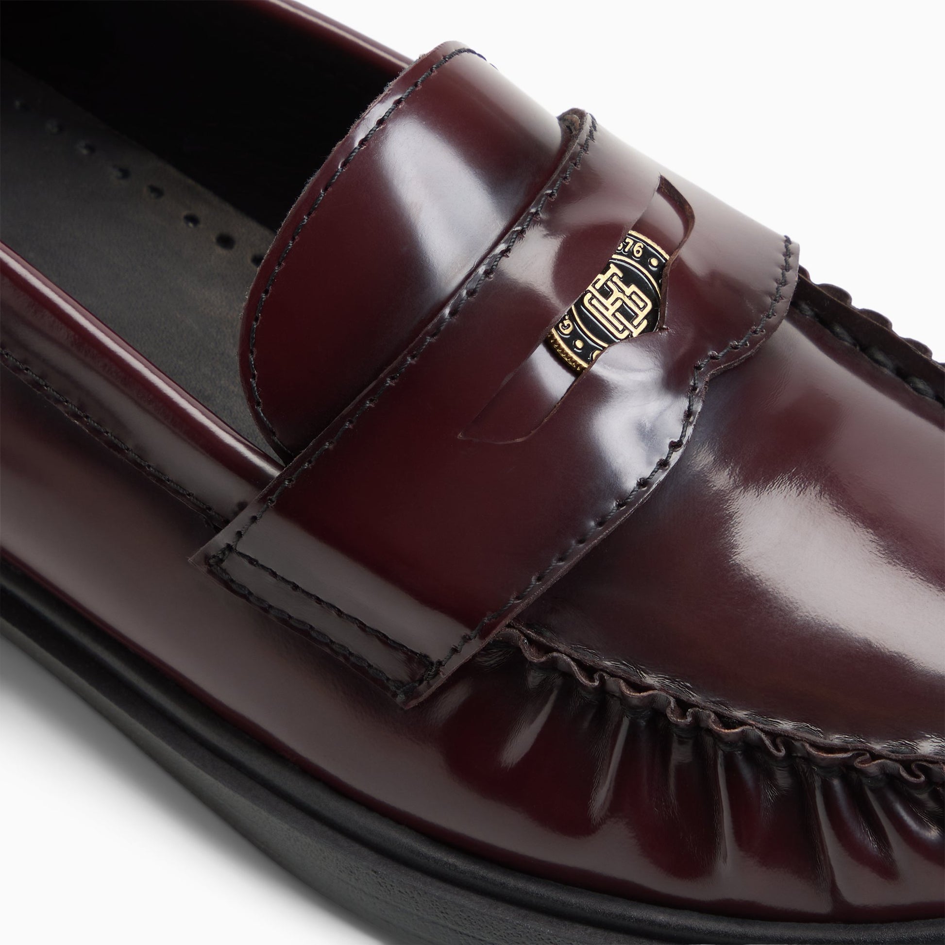 Top-down view of the Wine Womens Wren Penny Loafer Penny Loafers