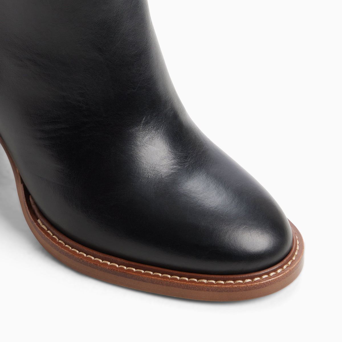 Top-down view of the Black Women's Frances Knee-High Boot Knee-High Boots