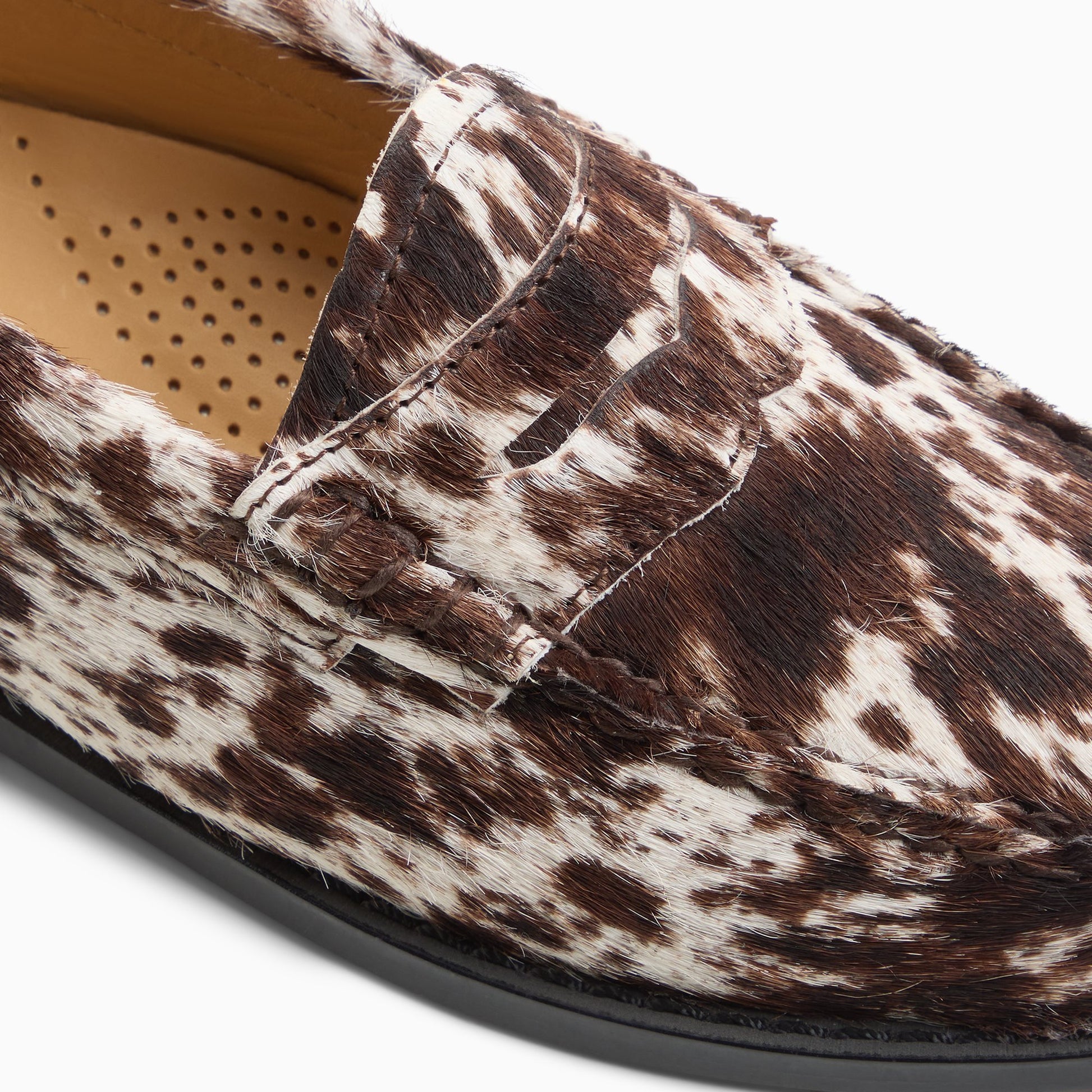 Top-down view of the Black/white Women's Whitney Weejuns® Penny Loafer Penny Loafers