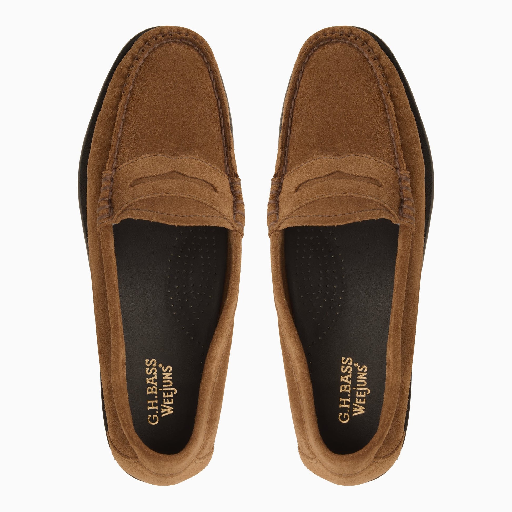 Three-quarter angle of Antique brown Women's Whitney Weejuns® Penny Loafer Penny Loafers's front side