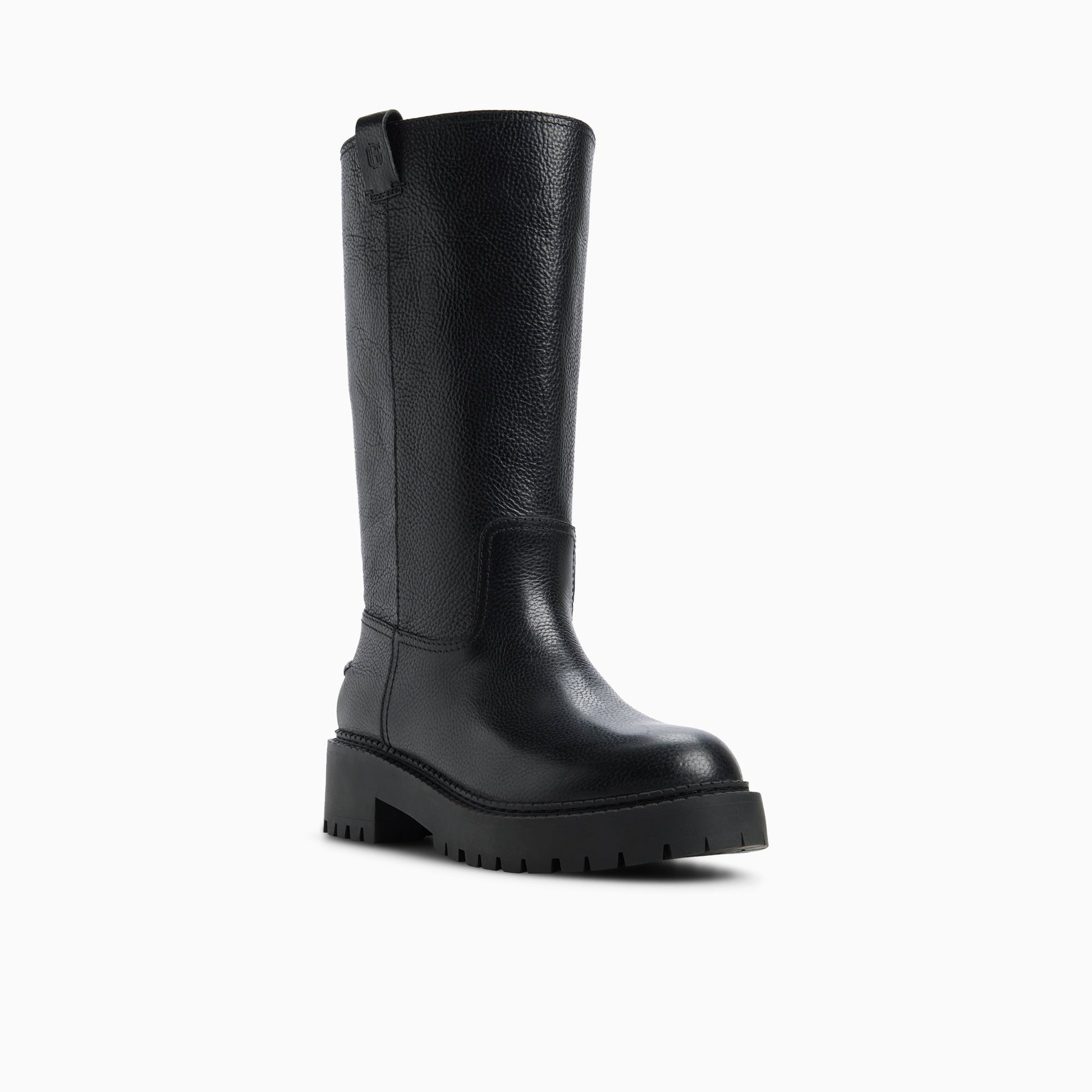 Three-quarter angle of Black Women's Honor Mid-Calf Boot Mid-Calf Boots's back side