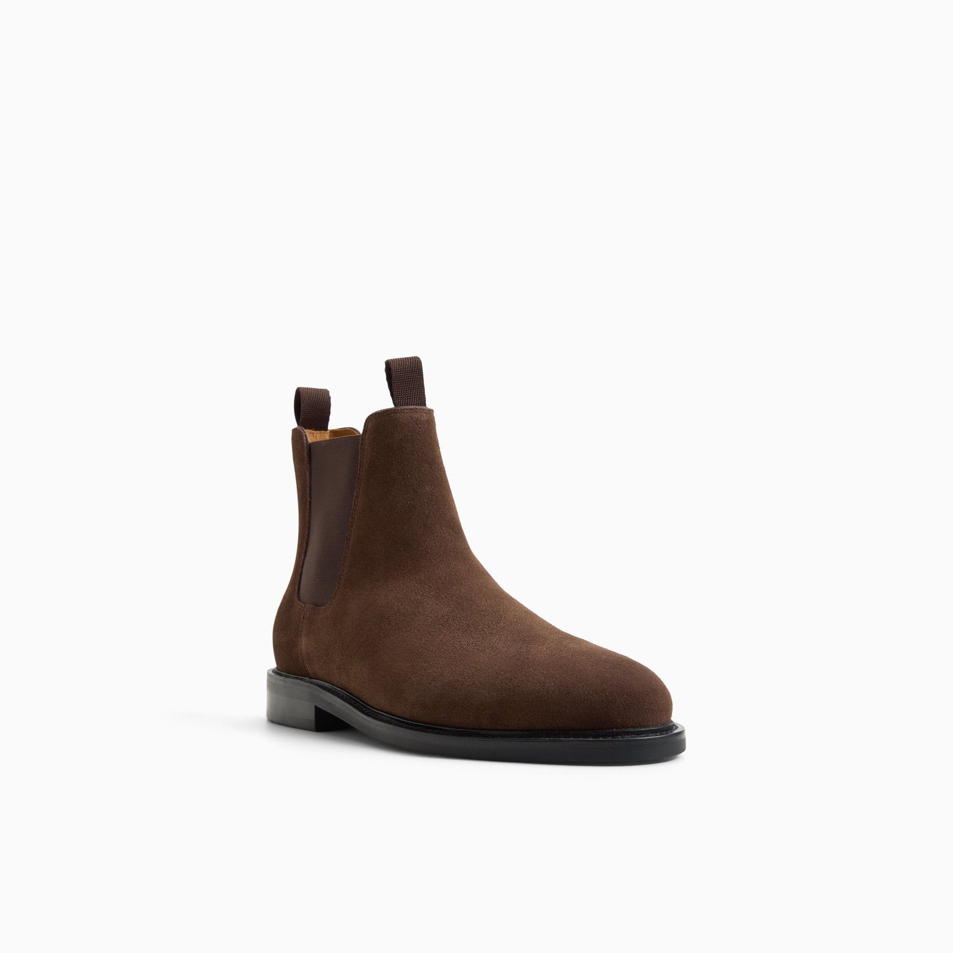 Three-quarter angle of Dark brown Men's Monogram Chelsea Boot Chelsea Boots's back side