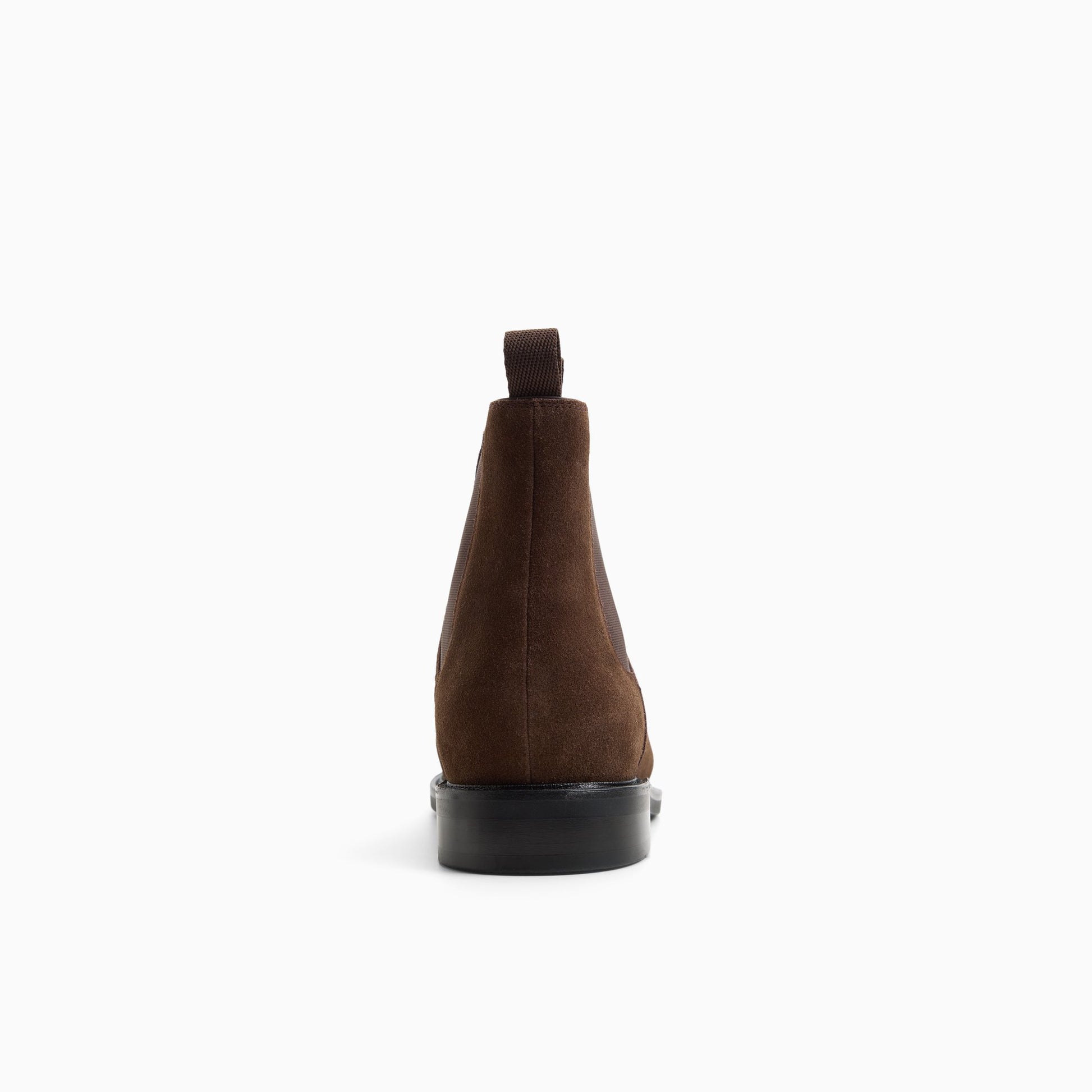 Side view of Dark brown Men's Monogram Chelsea Boot Chelsea Boots