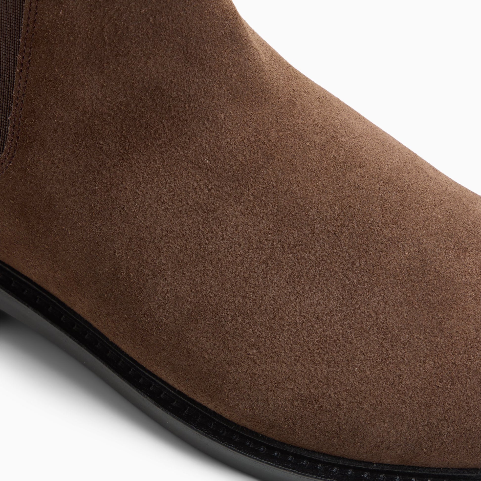 Top-down view of the Dark brown Men's Monogram Chelsea Boot Chelsea Boots