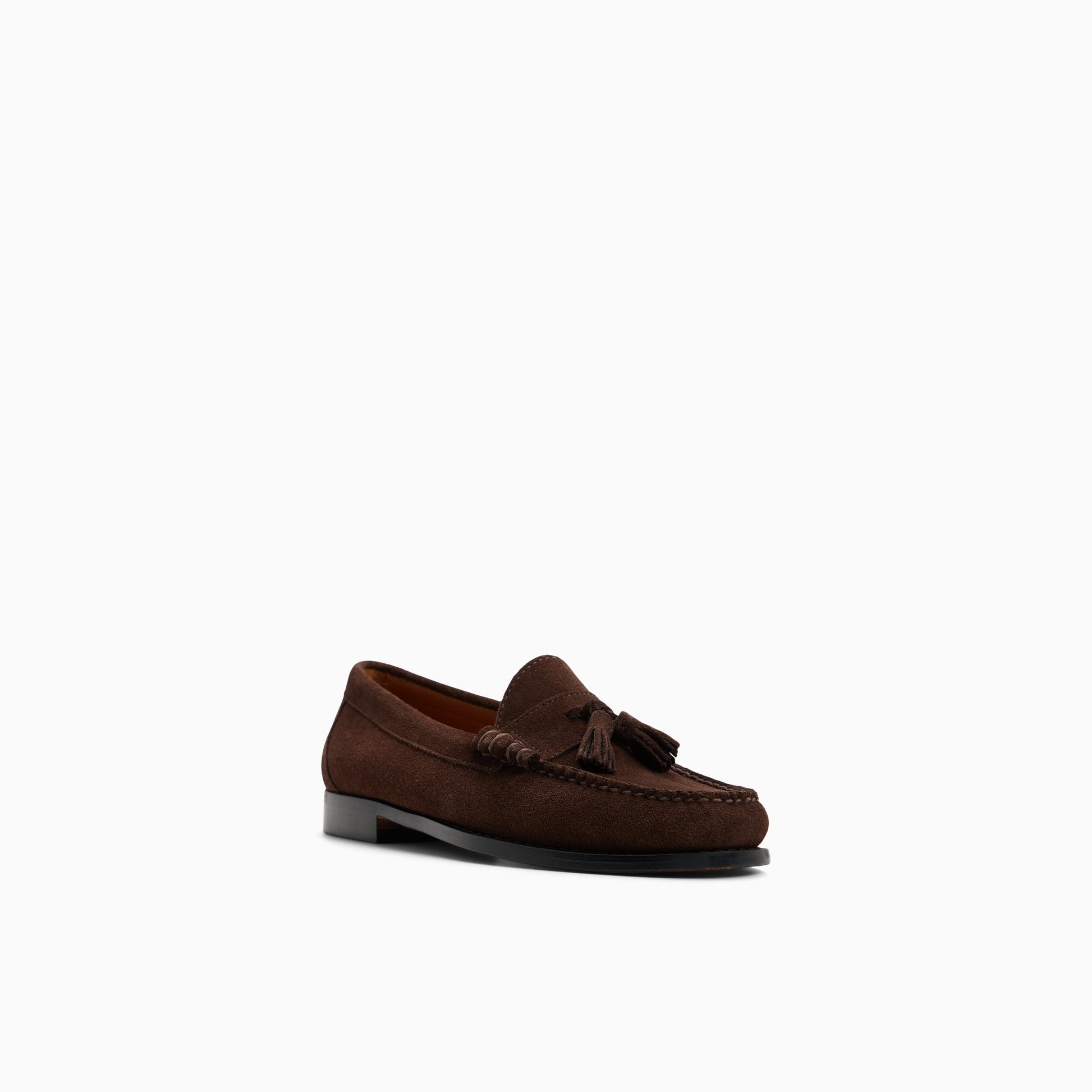 Three-quarter angle of Brown Men's Lennox Weejuns® Tassel Loafer Tassel Loafers's back side