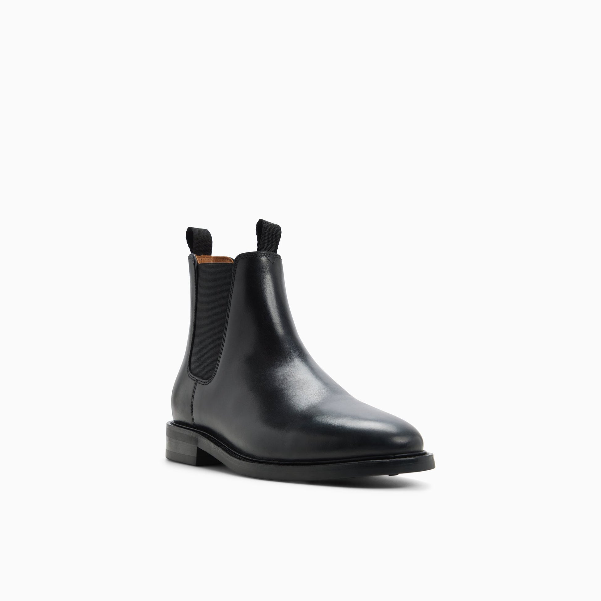Three-quarter angle of Black Men's Monogram Chelsea Boot Chelsea Boots's back side