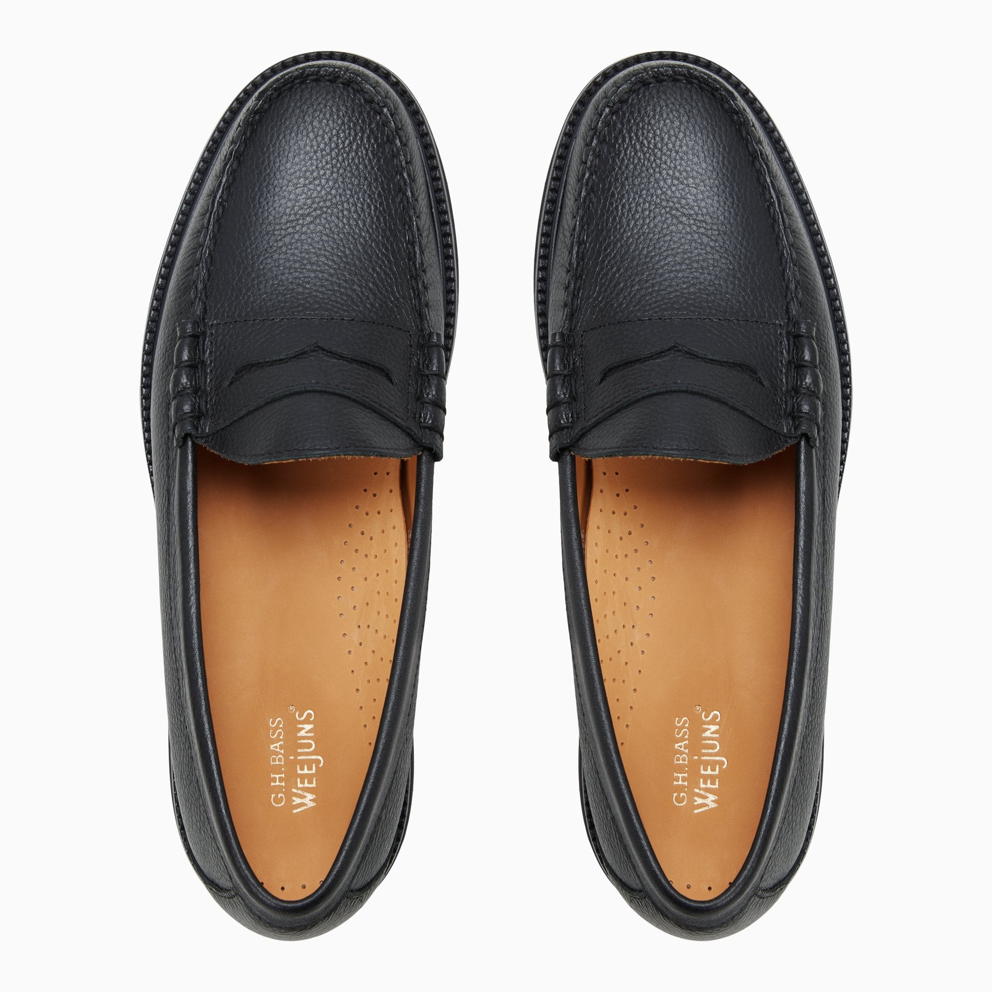 Mens Larson Lug Weejuns® Penny Loafer Open black | G.H. Bass
