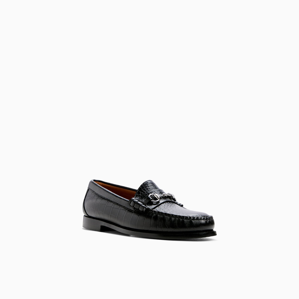 Three-quarter angle of Other black Men's Lincoln Bit Weejuns® Penny Loafer Penny Loafers's back side