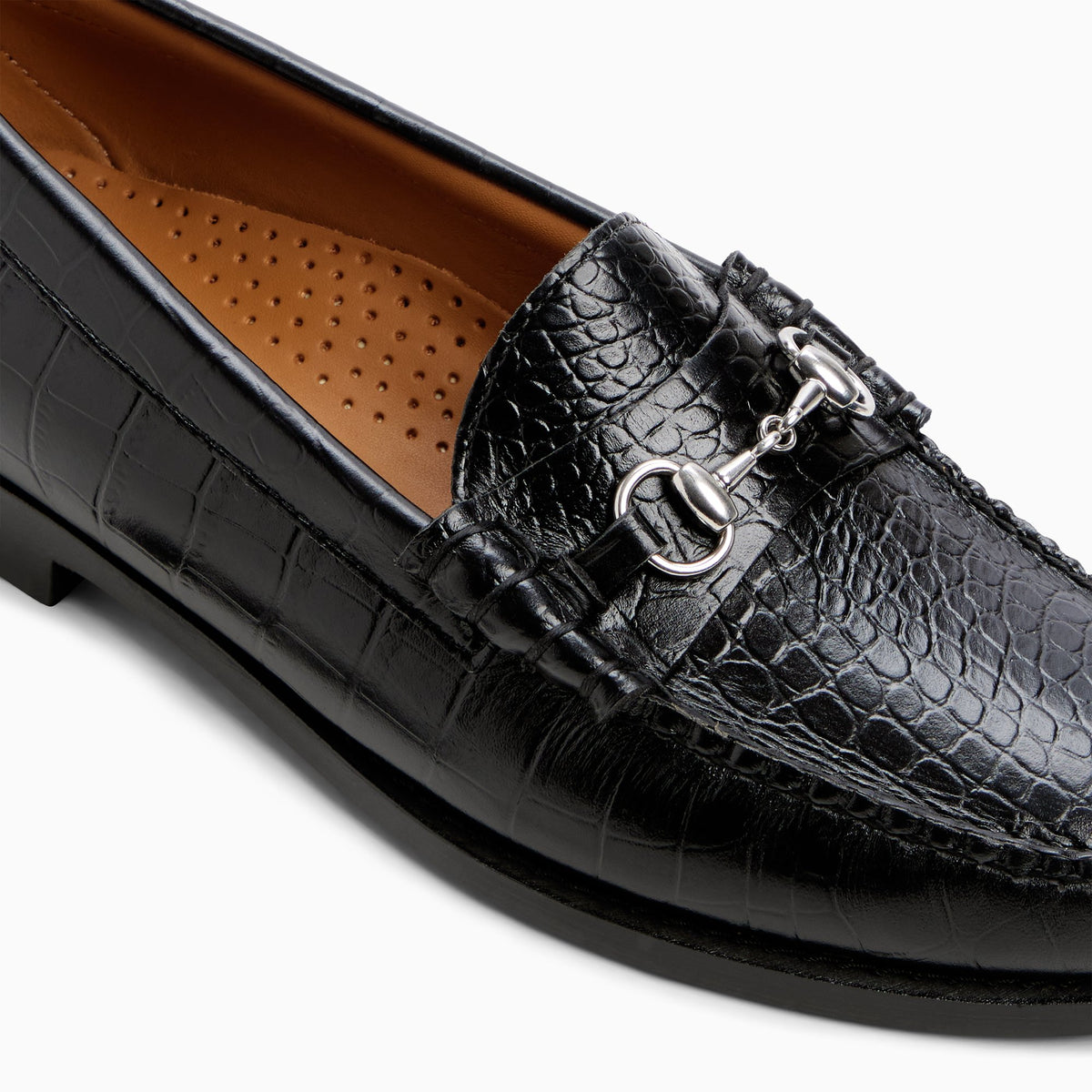 Top-down view of the Other black Men's Lincoln Bit Weejuns® Penny Loafer Penny Loafers