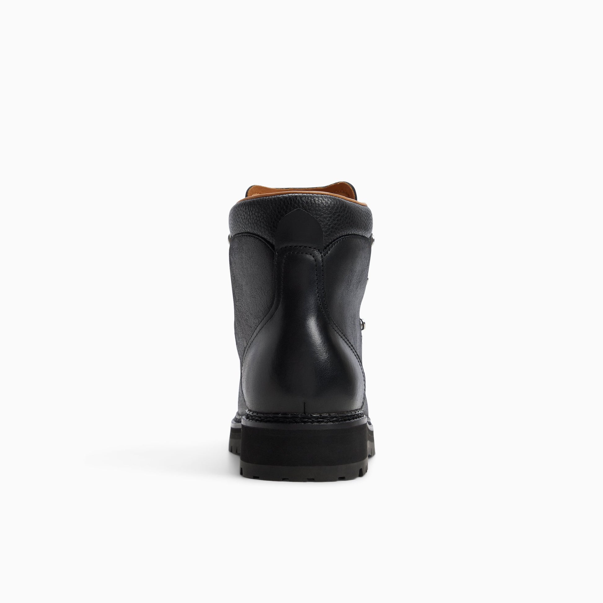 Side view of Black Men's Frontier Hiker Ankle Boot Ankle Boots