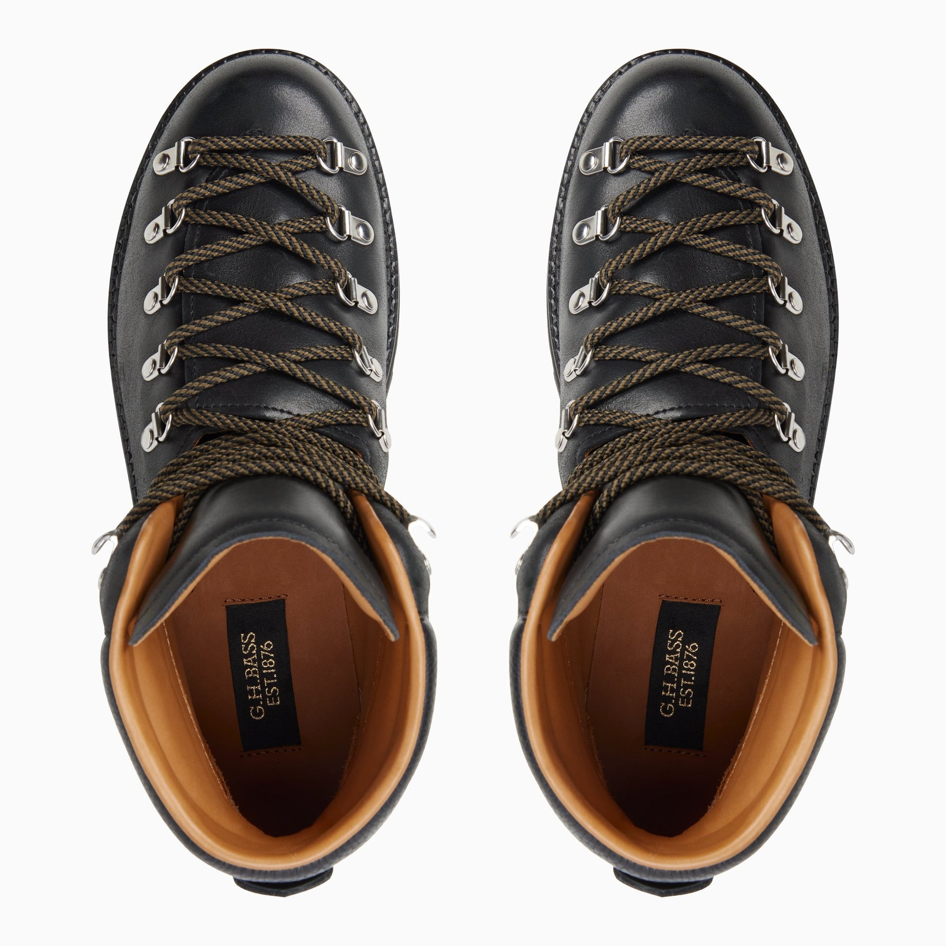 Three-quarter angle of Black Men's Frontier Hiker Ankle Boot Ankle Boots's front side