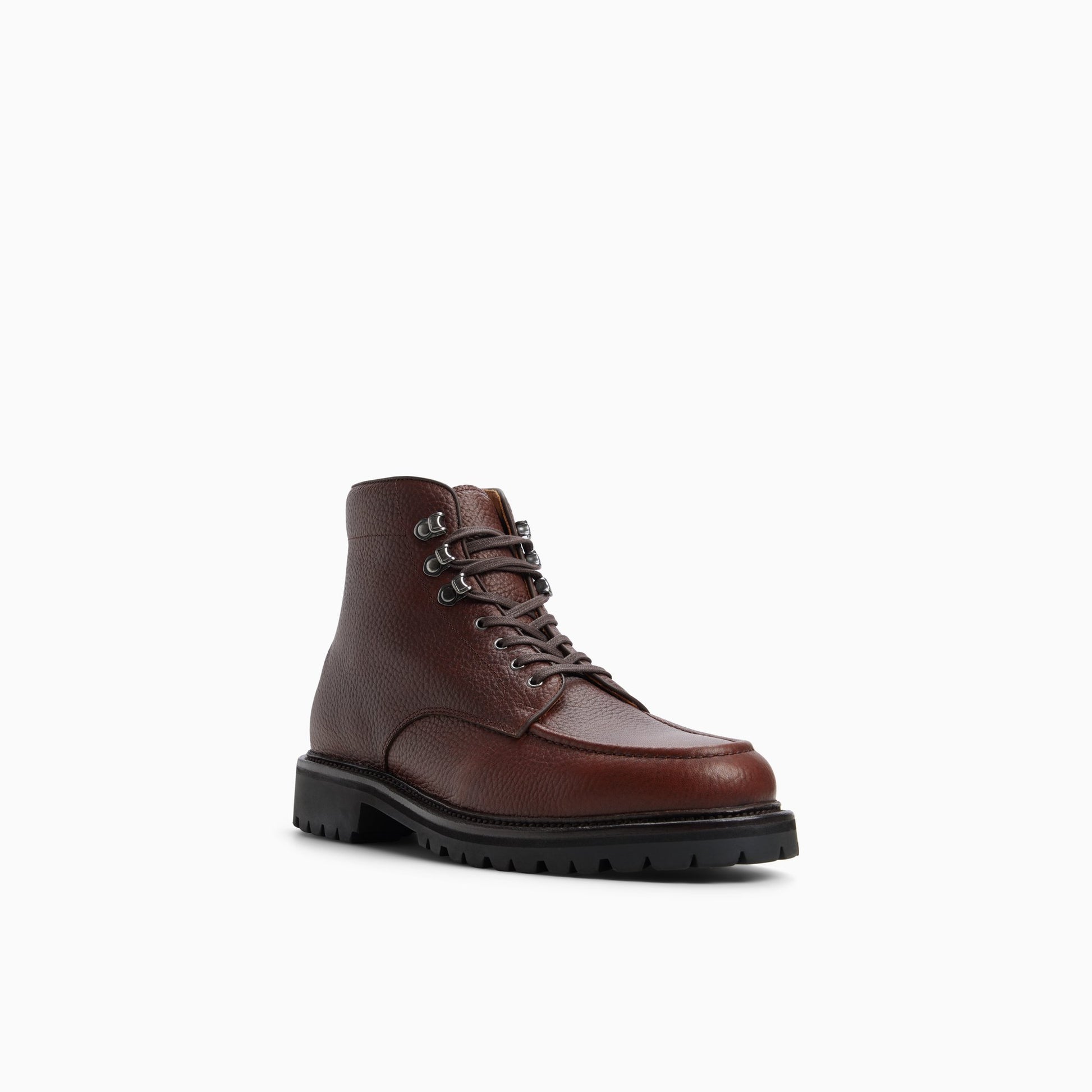 Three-quarter angle of Brown Men's 1876 Huntsman Lace-Up Boot Lace-Up Boots's back side