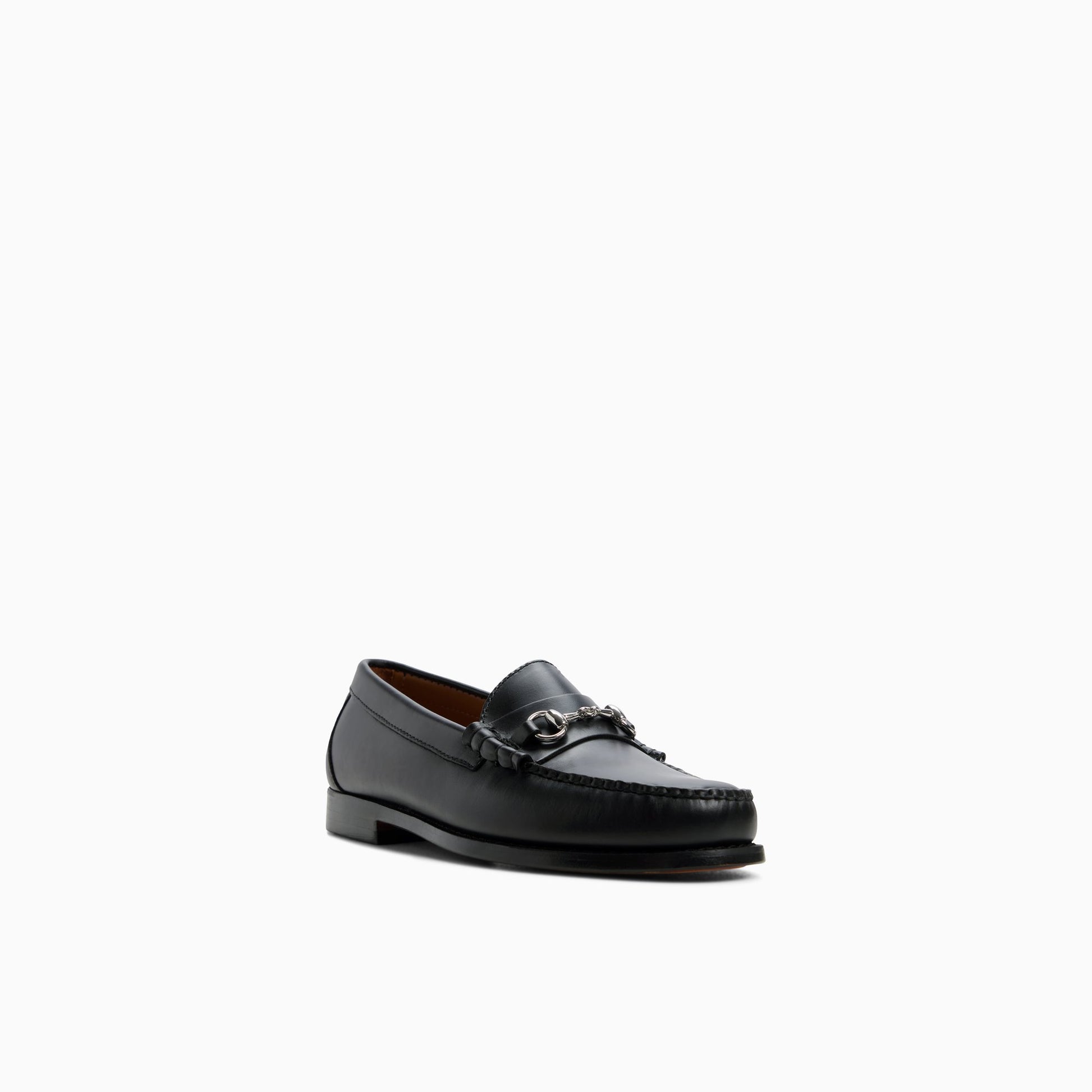 Three-quarter angle of Open black Men's Lincoln Bit Weejuns® Penny Loafer Penny Loafers's back side