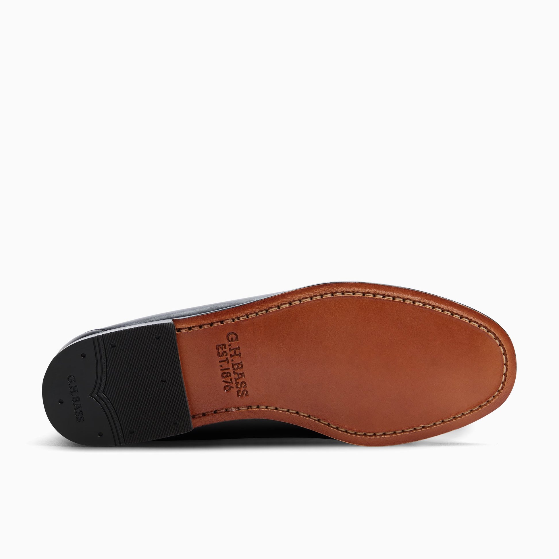 Close-up of the Open black Men's Lincoln Bit Weejuns® Penny Loafer Penny Loafers