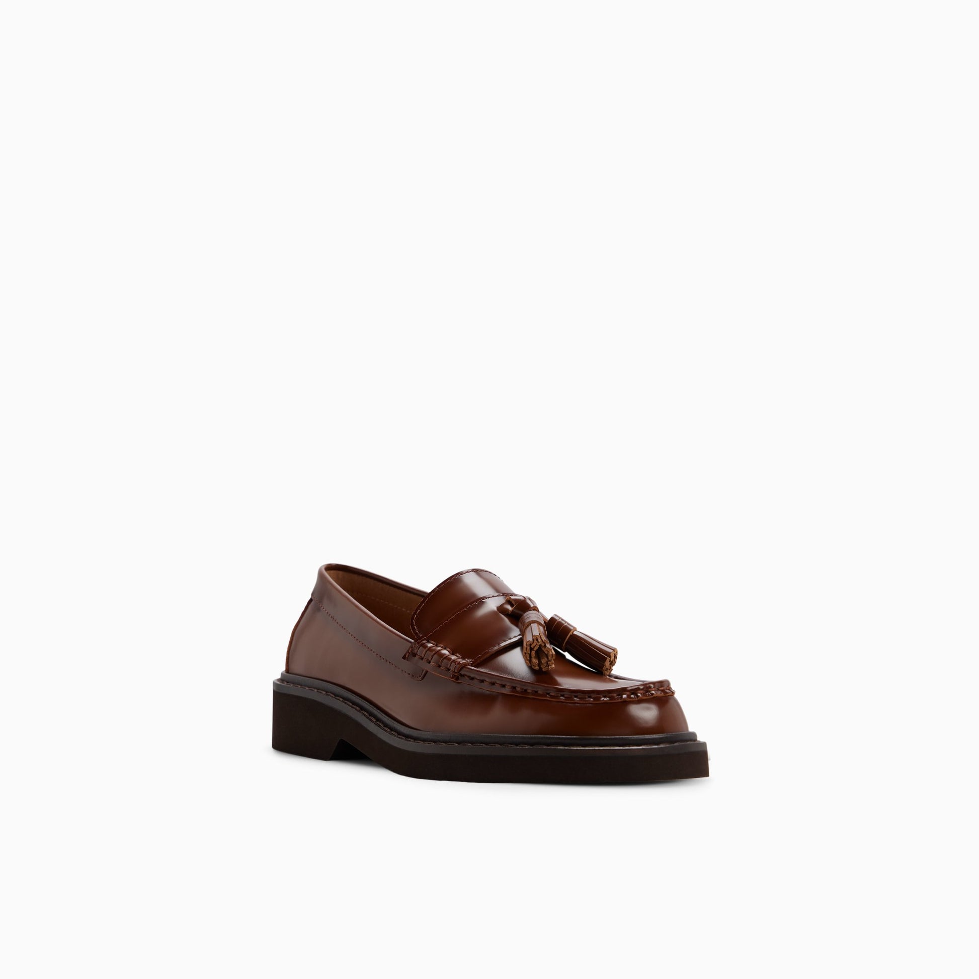 Three-quarter angle of Light brown Women's Margot Tassel Loafer Tassel Loafers's back side