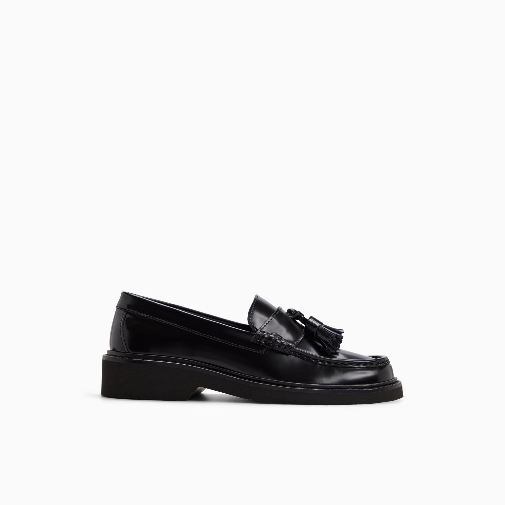 Main View of Black Women's Margot Tassel Loafer Tassel Loafers for Womens