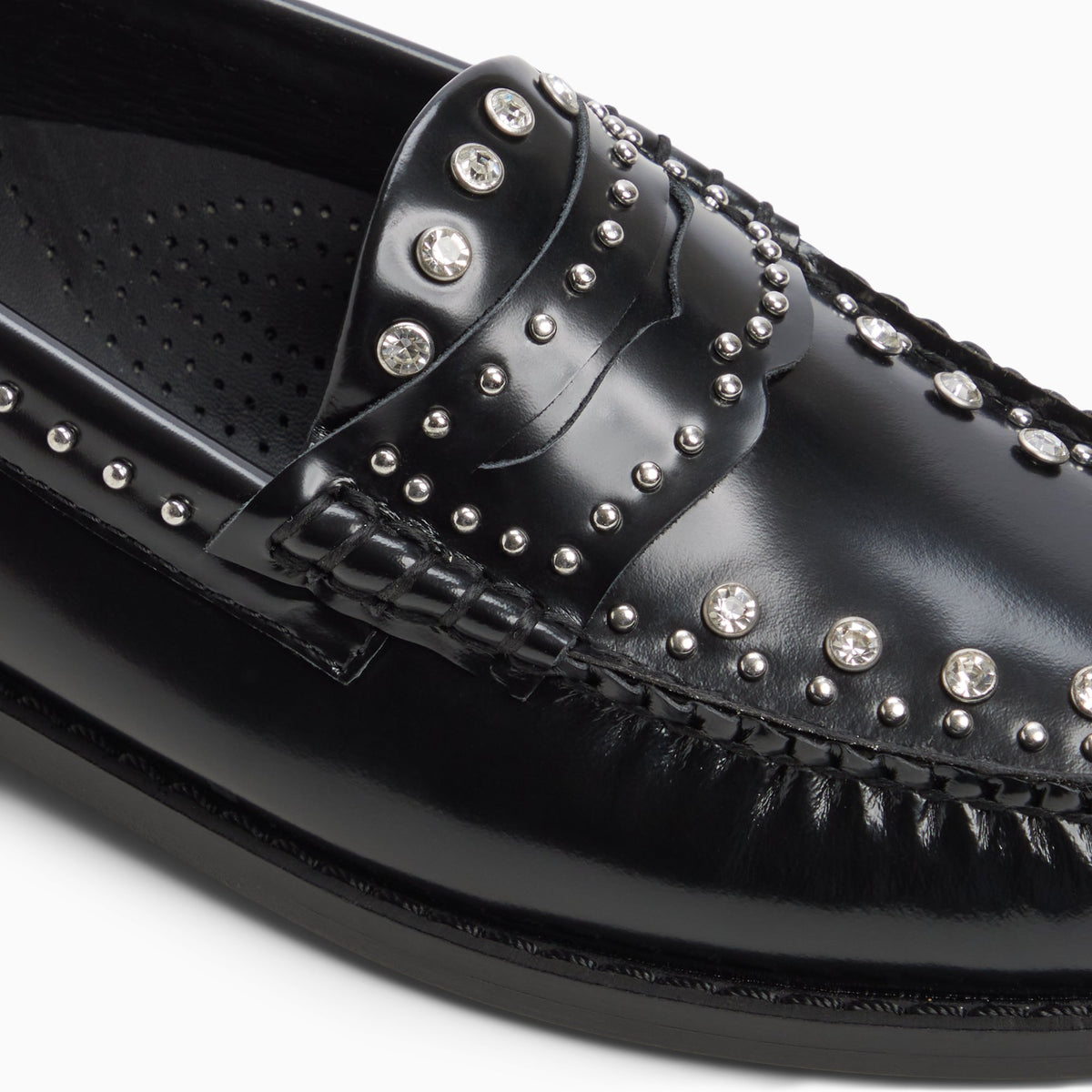 Top-down view of the Black Women's Verity Penny Loafer Penny Loafers