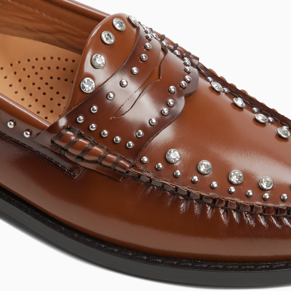 Top-down view of the Light brown Women's Verity Penny Loafer Penny Loafers