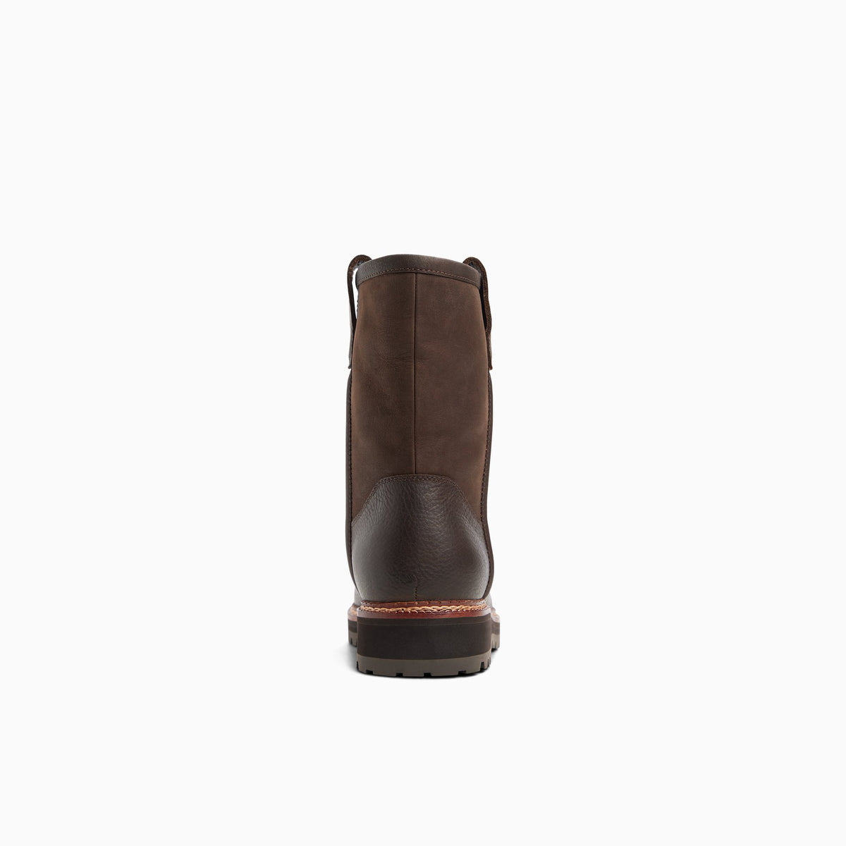 Side view of Brown Men's Vanguard Pull-On Boot Mid-Calf Boot Mid-Calf Boots