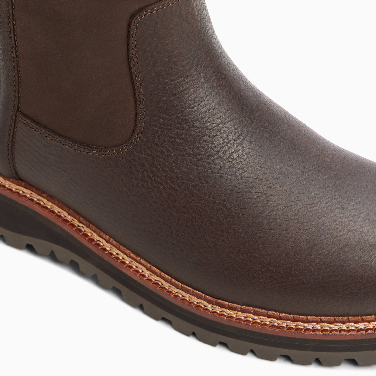 Top-down view of the Brown Men's Vanguard Pull-On Boot Mid-Calf Boot Mid-Calf Boots