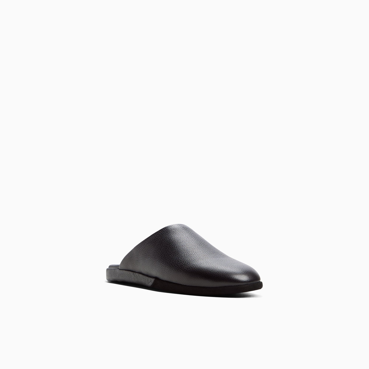 Three-quarter angle of Black Men's Monogram Packable Travel Slipper Slippers's back side