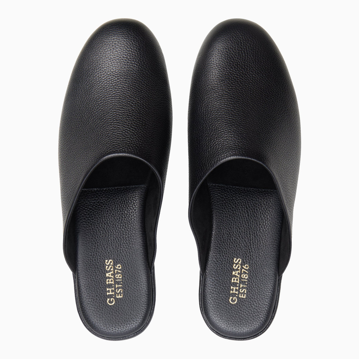 Three-quarter angle of Black Men's Monogram Packable Travel Slipper Slippers's front side