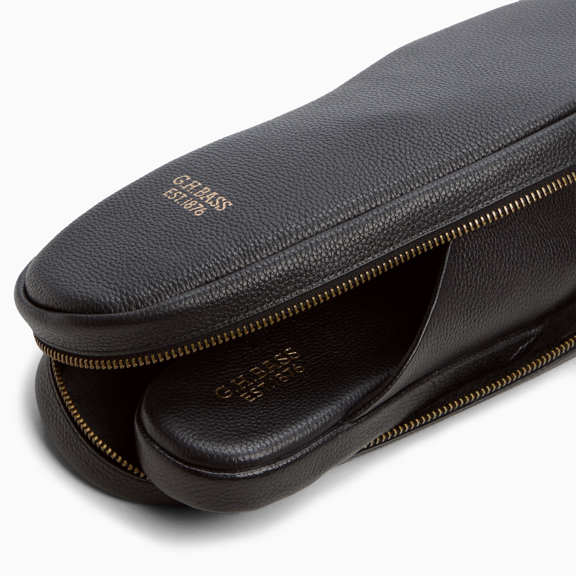 Men's Monogram Packable Travel Slipper Black | G.H. Bass – G.H.BASS