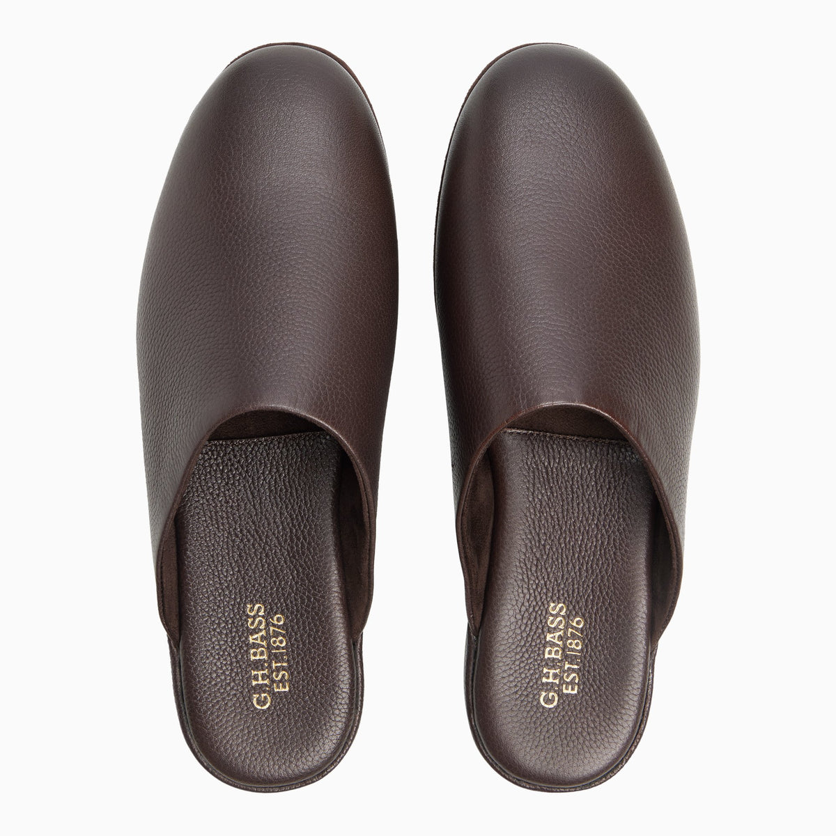 Three-quarter angle of Brown Men's Monogram Packable Travel Slipper Slippers's front side