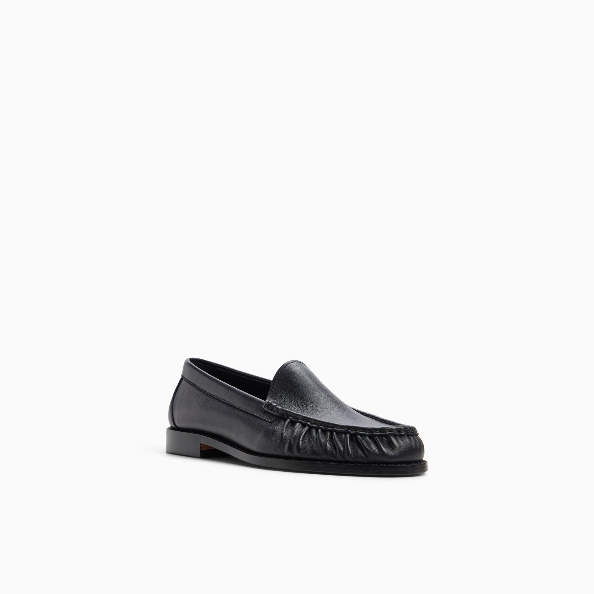 Three-quarter angle of Other black Men's Venetian Gathered Weejuns® Loafer Venetian Loafers's back side