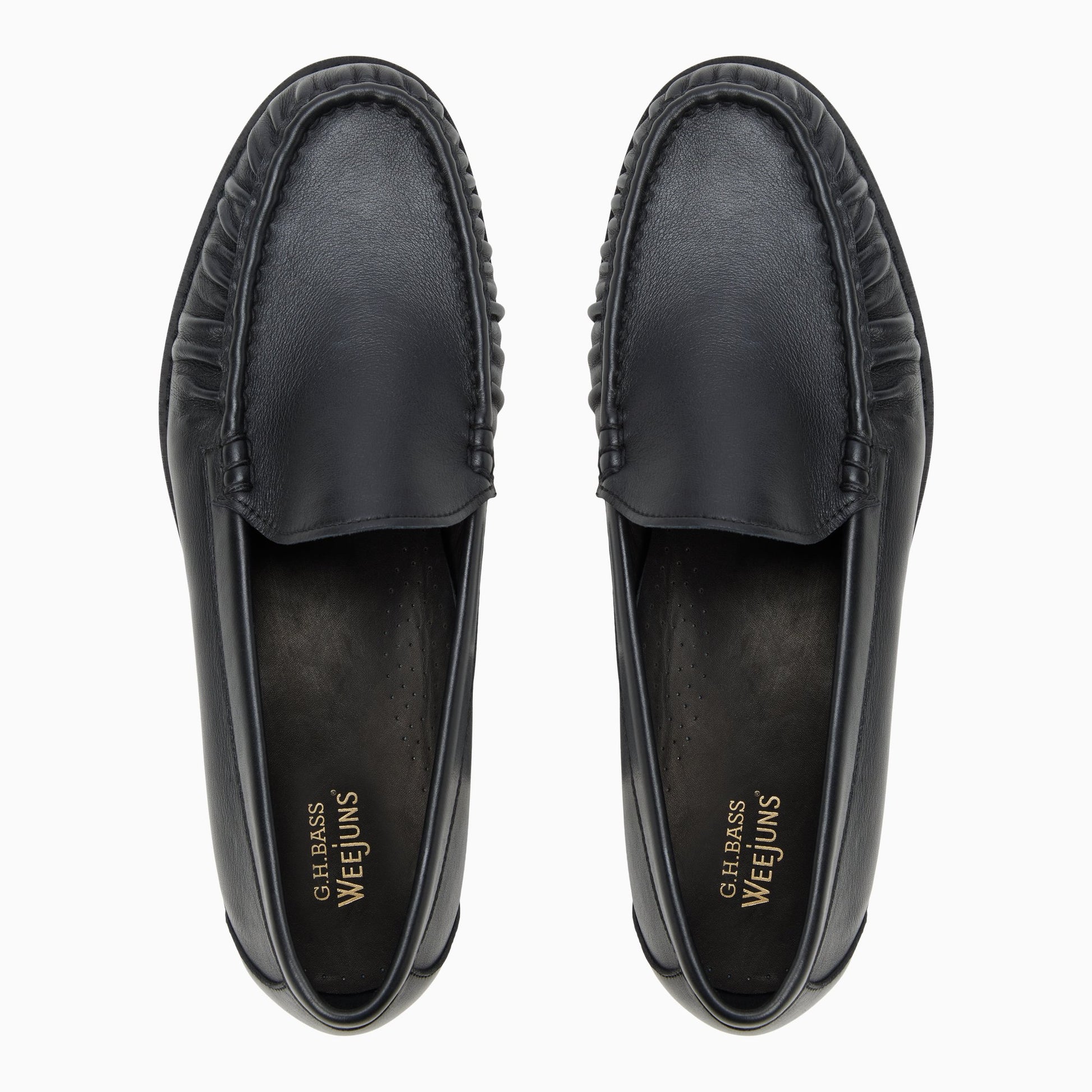 Three-quarter angle of Other black Men's Venetian Gathered Weejuns® Loafer Venetian Loafers's front side