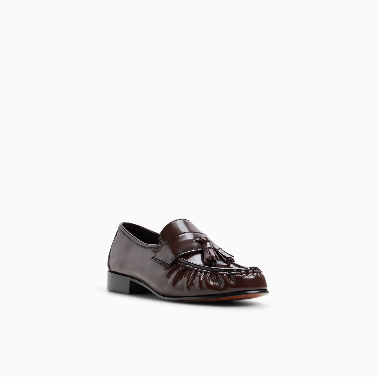 Three-quarter angle of Medium brown Women's Anita Tassel Loafer Tassel Loafers's back side
