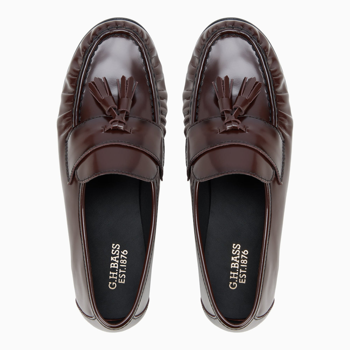 Three-quarter angle of Medium brown Women's Anita Tassel Loafer Tassel Loafers's front side