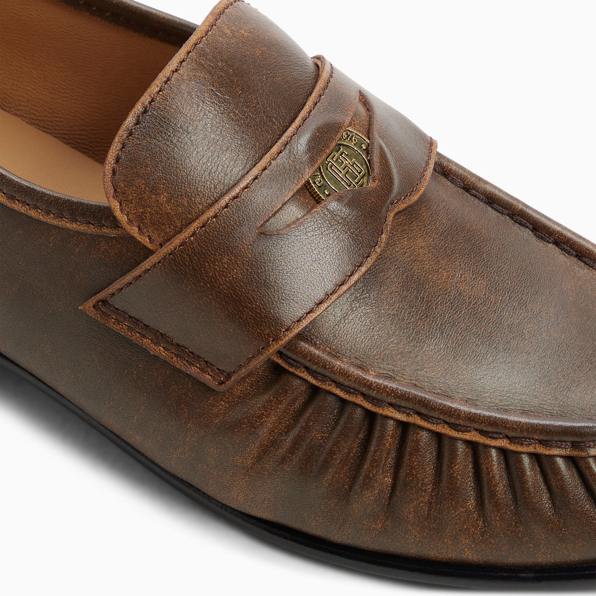 Top-down view of the Other brown Women's Rose Penny Loafer Penny Loafers